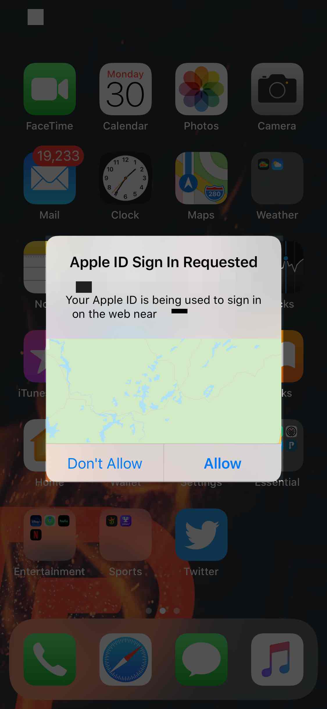 can t log in to my apple id