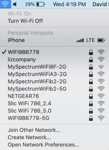 check wifi on mac