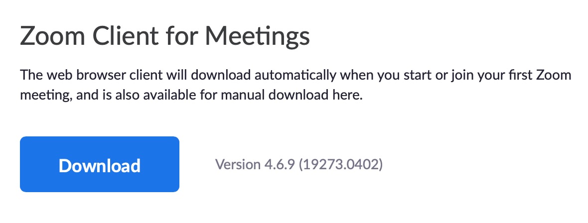 download zoom client for meetings on mac