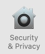 configuración de seguridad y privacidad mac
