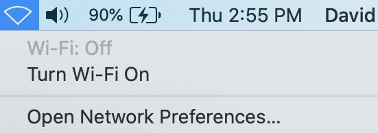 turn wifi on mac