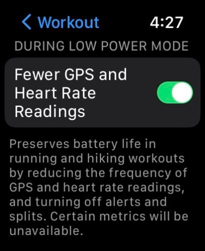 fewer gps and heart rate readings