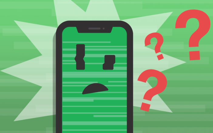 la pantalla del iphone esta verde solución