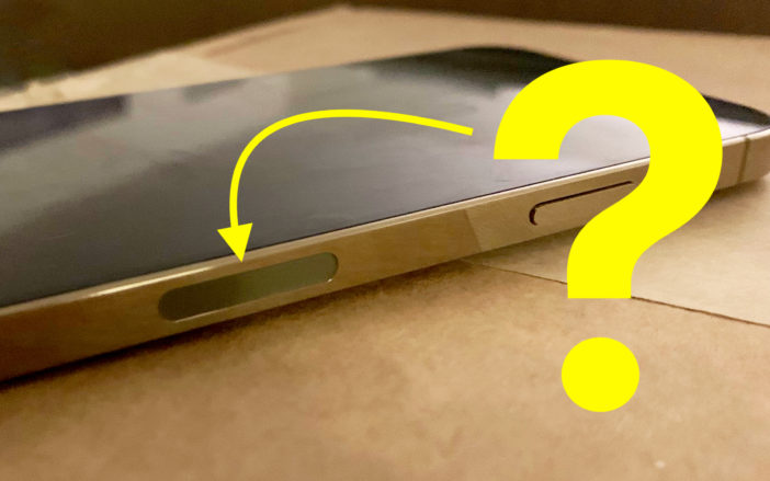 iPhone 12 tiene un ovalo negro en el lateral