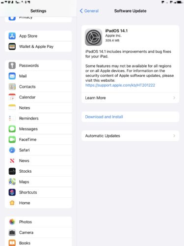 update ipados