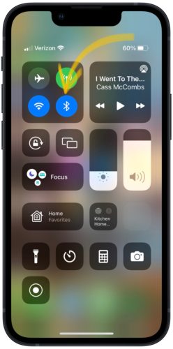 Bluetooth In Control Center