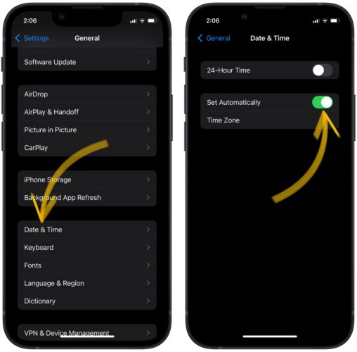 Date and Time Settings