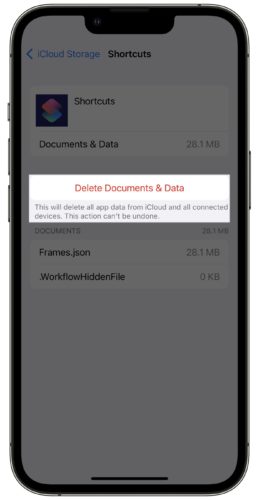 eliminar documentos y datos del almacenamiento icloud