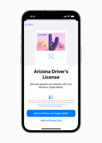 add digital drivers license to iphone and apple watch